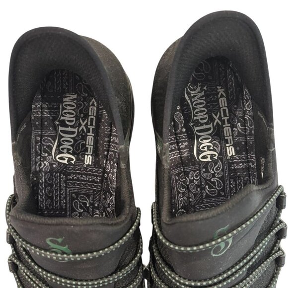 Snoop Dogg x Skechers Uno Slip-Ins Black Sneakers Men's Size 12 🖤🔥 Hands-Free - Picture 5 of 8